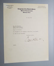 Load image into Gallery viewer, 1947 Autograph Charles H. Elson Signed Congress of the United States
