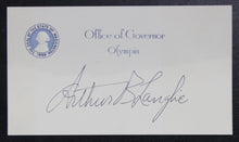 Load image into Gallery viewer, Arthur Langlie Autograph (Governor of Washington, 1941-1945 &amp; 1949-1957)
