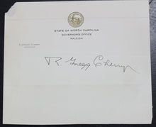 Load image into Gallery viewer, R. Gregg Cherry Autograph (Governor of North Carolina, 1945-1949)
