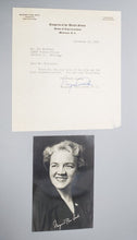 Load image into Gallery viewer, 1948 Autographed Photo Margaret Chase Smith Signed Congress of the United States
