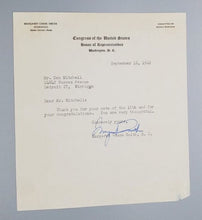 Load image into Gallery viewer, 1948 Autographed Photo Margaret Chase Smith Signed Congress of the United States
