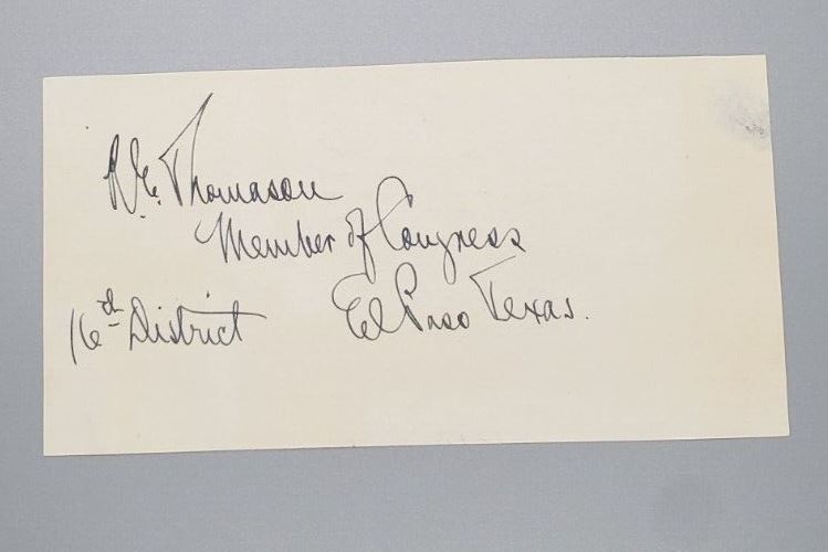 Autograph Robert Ewing Thomason Signed