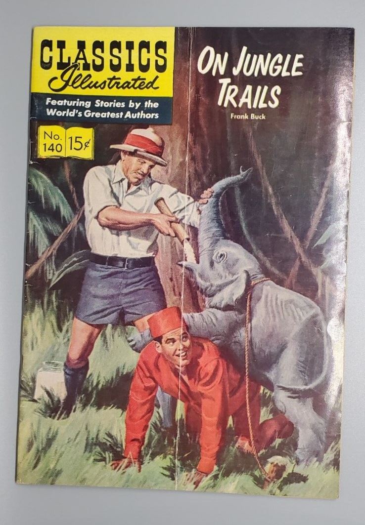 1957 Classics #140 HRN 140 1st Edition 4.5 VG+ On Jungle Trails by Frank Buck