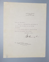 Load image into Gallery viewer, 1947 Autograph US Ambassador to the UK Lewis Williams Douglas Signed
