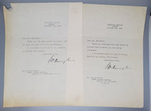 Load image into Gallery viewer, 1947 Autograph US Ambassador to the UK Lewis Williams Douglas Signed
