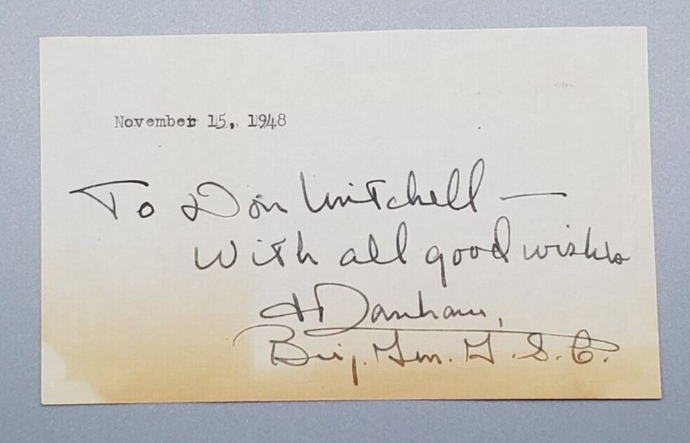 1948 Military Autograph Signed