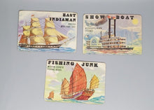 Load image into Gallery viewer, 1955 Topps Rails-Sails Lot 21 Cards F to G
