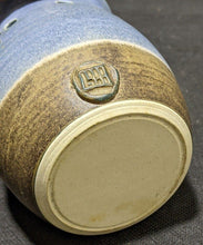 Load image into Gallery viewer, Beautiful Earth Tone Blue &amp; Brown Pottery Garlic Jar
