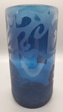 Load image into Gallery viewer, Blue Northwest Territories Art Glass Tea Light Holder - Signed

