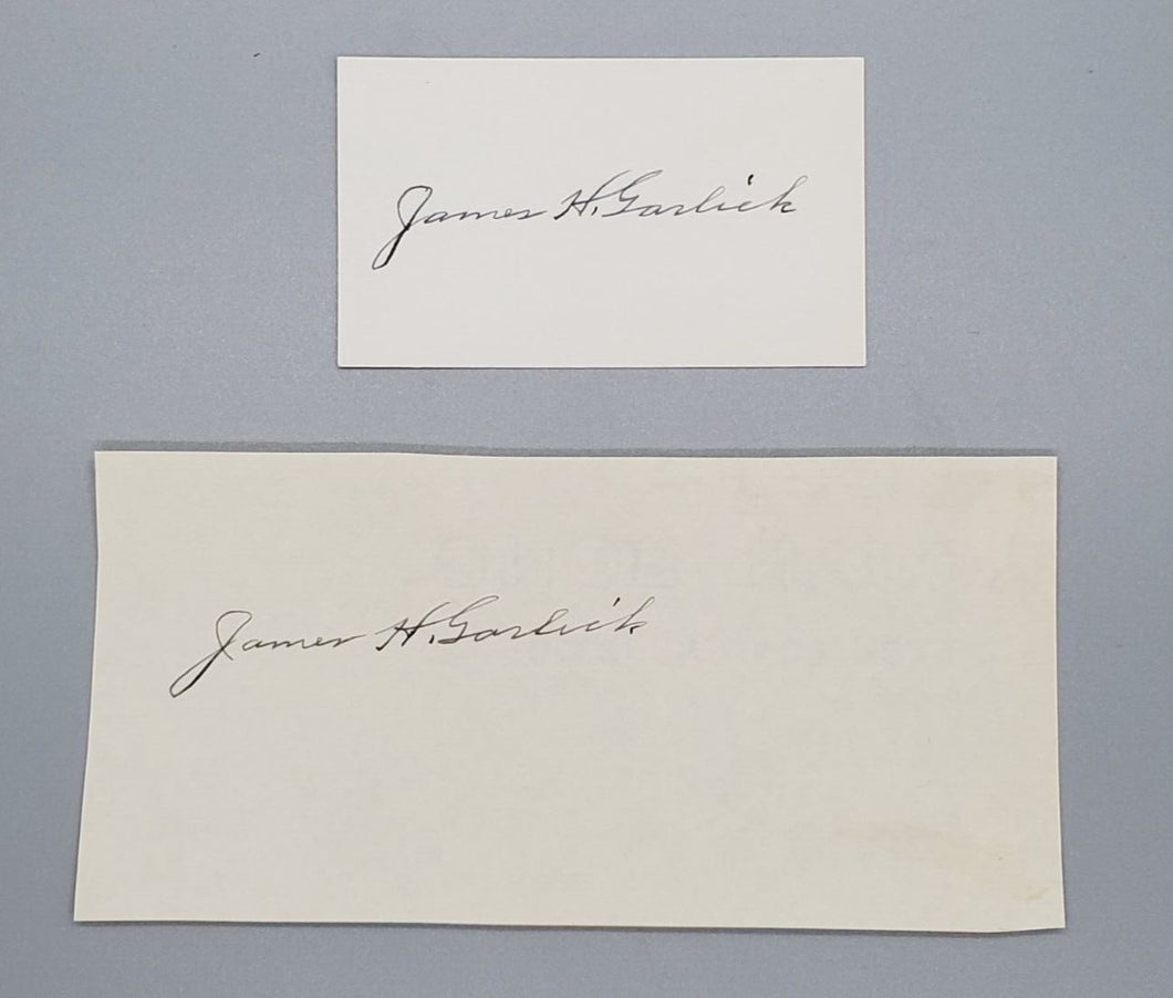 Councilman James H. Garlick Autograph Signed