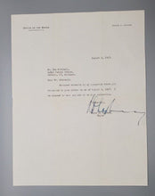 Load image into Gallery viewer, 1947 San Francisco Mayor Roger D. Lapham Autograph Signed w/ Envelope
