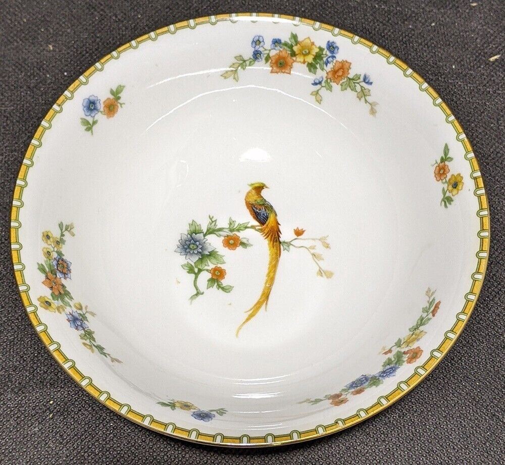 MZ Altrohlau CMR Czechoslovakia Golden Pheasant Cereal Bowl
