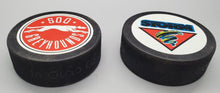 Load image into Gallery viewer, Hockey Pucks Lot - Sault Ste. Marie Greyhounds &amp; Guelph Storm
