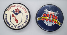 Load image into Gallery viewer, Hockey Pucks Lot - Barrie Colts &amp; Central Red Army
