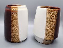 Load image into Gallery viewer, Vintage Poole Pottery Mugs / Cylinders - Earth Tones x2
