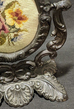 Load image into Gallery viewer, Art Nouveau Dresser Swinging Mirror Frame With Needlepoint Artwork
