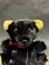 Load image into Gallery viewer, Mr. Leonard Black Colour Mink Toy Teddy Bear
