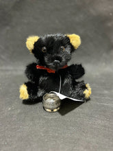 Load image into Gallery viewer, Mr. Leonard Black Colour Mink Toy Teddy Bear
