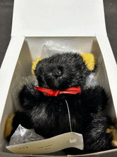 Load image into Gallery viewer, Mr. Leonard Black Colour Mink Toy Teddy Bear
