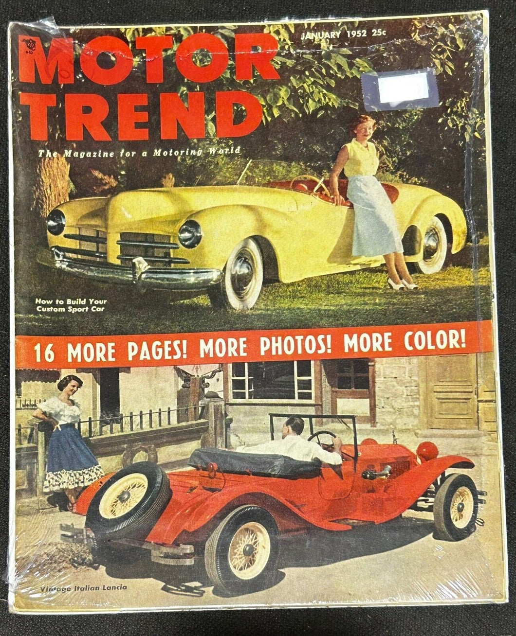 1952 January Motor Trend Sealed, Excellent condition