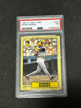Load image into Gallery viewer, 1987 O-Pee-Chee Barry Bonds PSA Graded cards #320 NM 7
