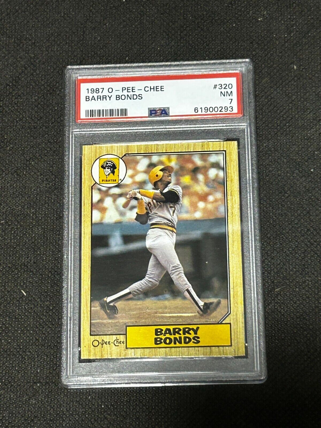 1987 O-Pee-Chee Barry Bonds PSA Graded cards #320 NM 7
