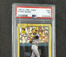 Load image into Gallery viewer, 1987 O-Pee-Chee Barry Bonds PSA Graded cards #320 NM 7
