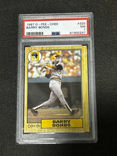 Load image into Gallery viewer, 1987 O-Pee-Chee Barry Bonds PSA Graded cards #320 NM 7
