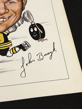 Load image into Gallery viewer, 1970 Sporticatures by Pelkowski of Johnny Bucyk with Signature, EX
