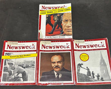 Load image into Gallery viewer, 1946-59 Newsweek lot of 5 Vintage Magazines, NM condition
