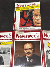 Load image into Gallery viewer, 1946-59 Newsweek lot of 5 Vintage Magazines, NM condition
