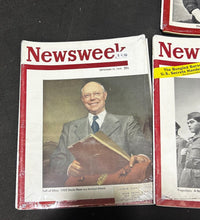 Load image into Gallery viewer, 1946-49 Vintage Newsweek lot of 4 Magazine, NM Condition
