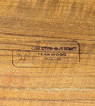 Load image into Gallery viewer, Vintage Octagonal Teak Cutting Board by Gailstyn Sutton - Thailand - Footed

