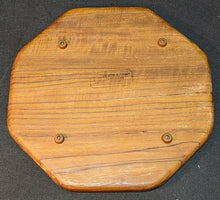 Load image into Gallery viewer, Vintage Octagonal Teak Cutting Board by Gailstyn Sutton - Thailand - Footed
