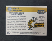 Load image into Gallery viewer, 2009 Topps Heritage Flashback Relic Seals Stadium #FSR-SS Ex-Mint Condition
