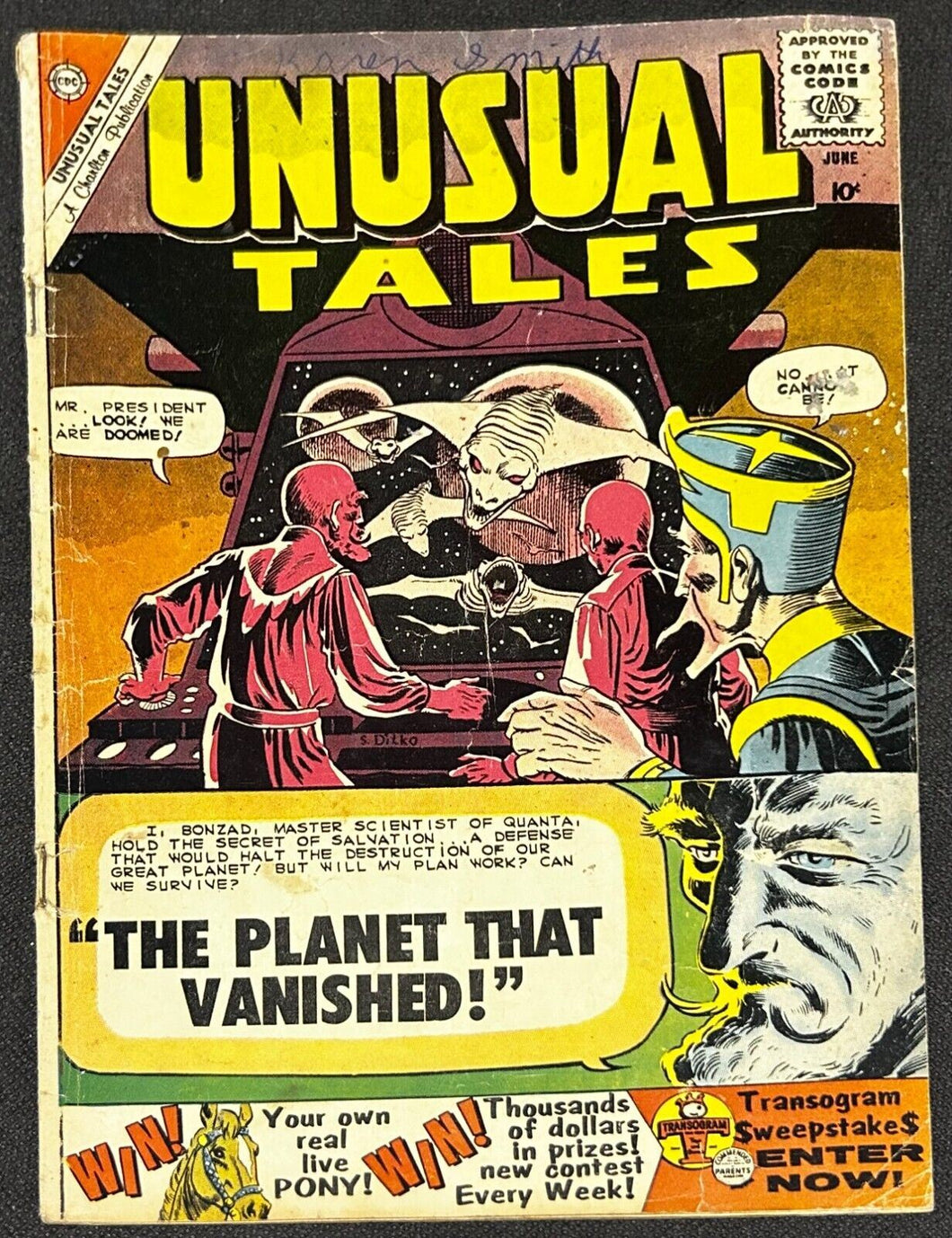 1960 Unusual Tales Vol 1 Issue 22 FN