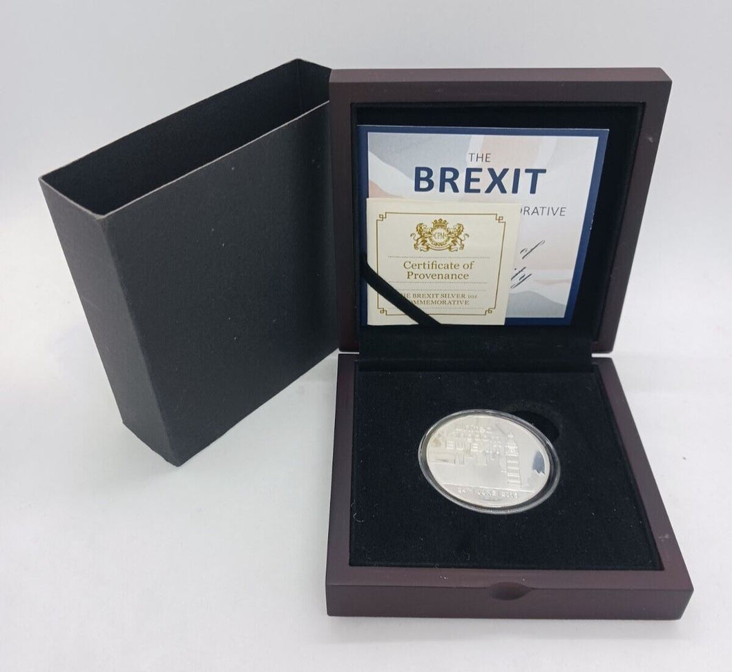 2016 1 oz Fine Silver .9999 The Brexit Commemorative-Houses of Parliament w/ COA