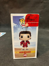 Load image into Gallery viewer, Funko Pop BayWatch Mitch Buchanon Vinyl Figure with Stickers attached, EX
