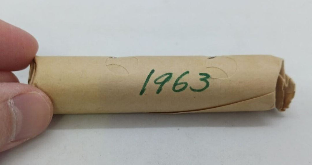 1963 Canadian Pennies (50 coins per roll) 1 roll