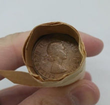 Load image into Gallery viewer, 1956 Canadian Pennies (50 coins per roll) 2 rolls
