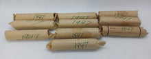 Load image into Gallery viewer, 1947 Canadian Pennies (50 coins per roll) 10 Rolls
