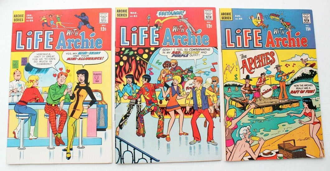 Life with Archie (1958 Series) 3 Comic Lot