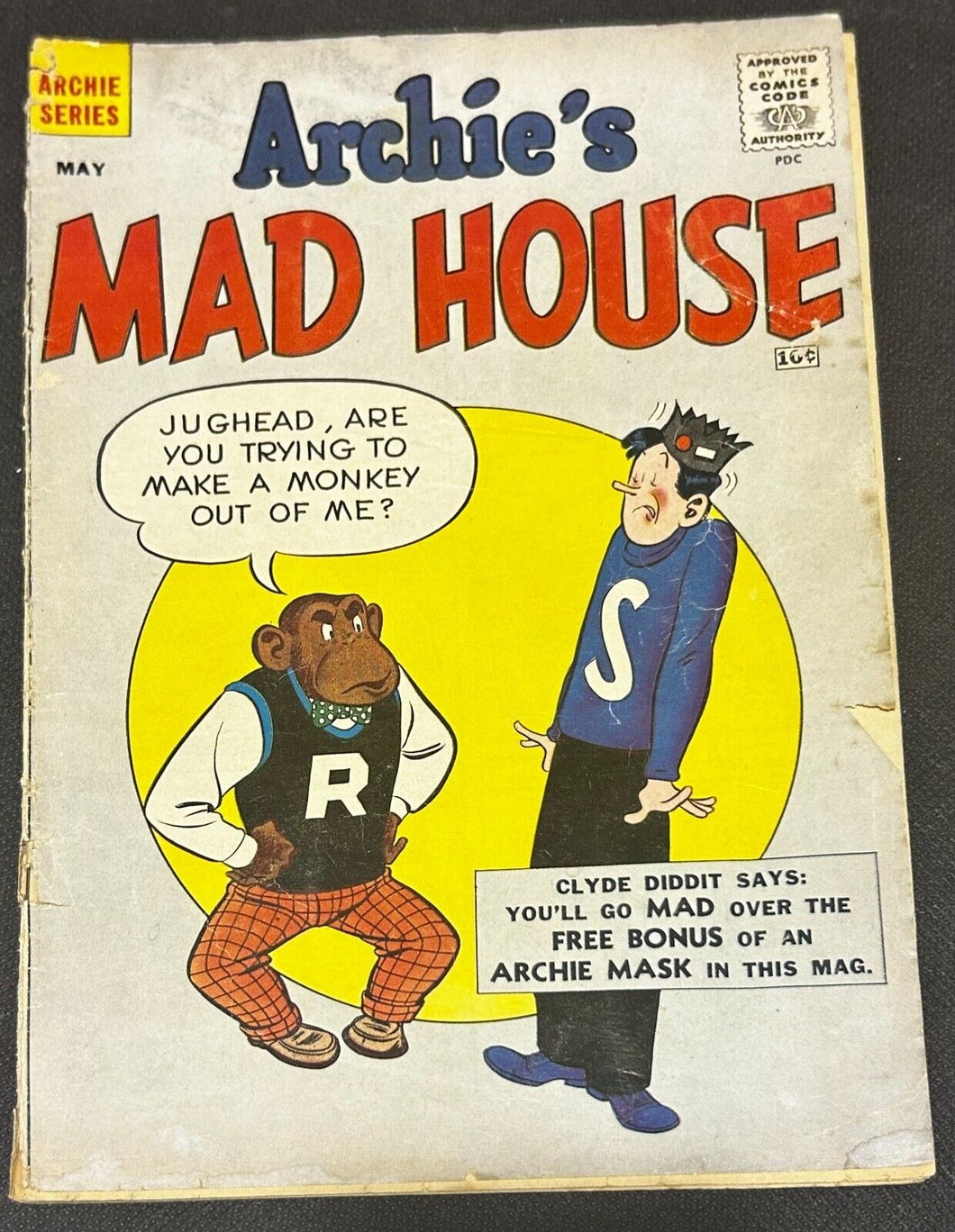 1960 Archie Series Archie's Mad House Issue 5, VF+ condition