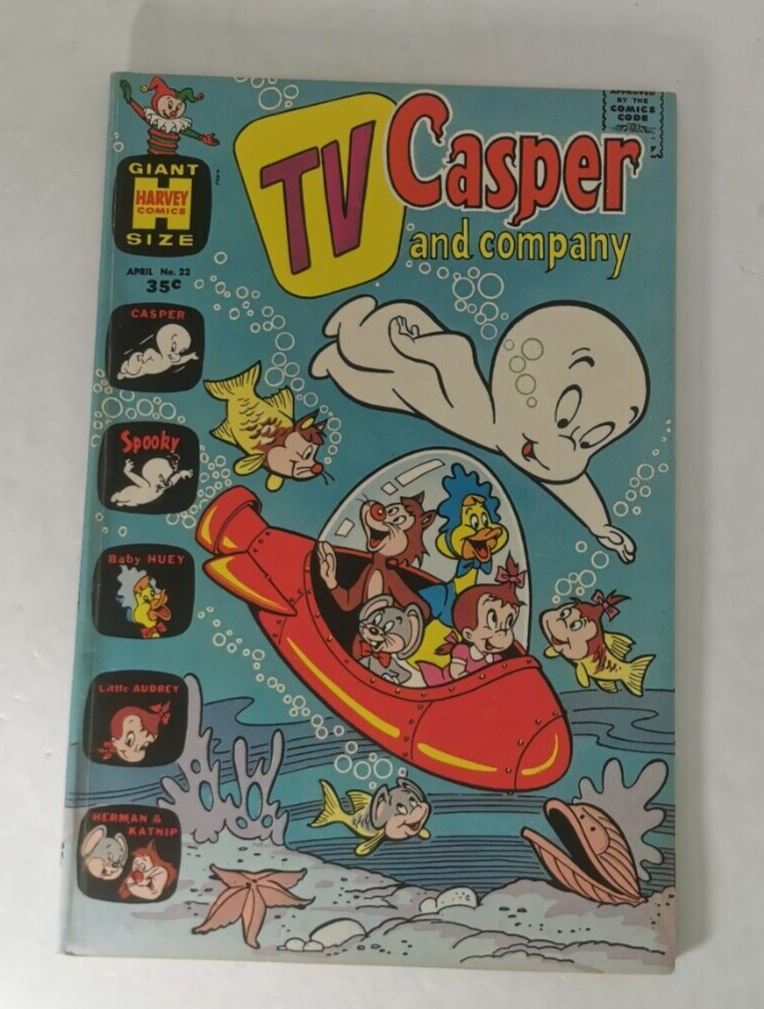 1969 TV Casper And Company Vol.1 #22, Harvey Comic, CDN Variant, VG