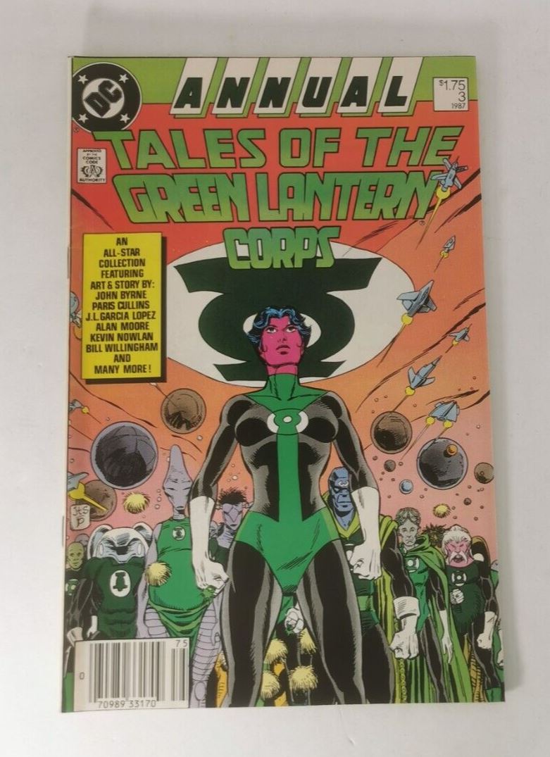1987 Tales Of The Green Lantern Corps Annual #3, DC Comic, CDN Variant, VF+ 9.0