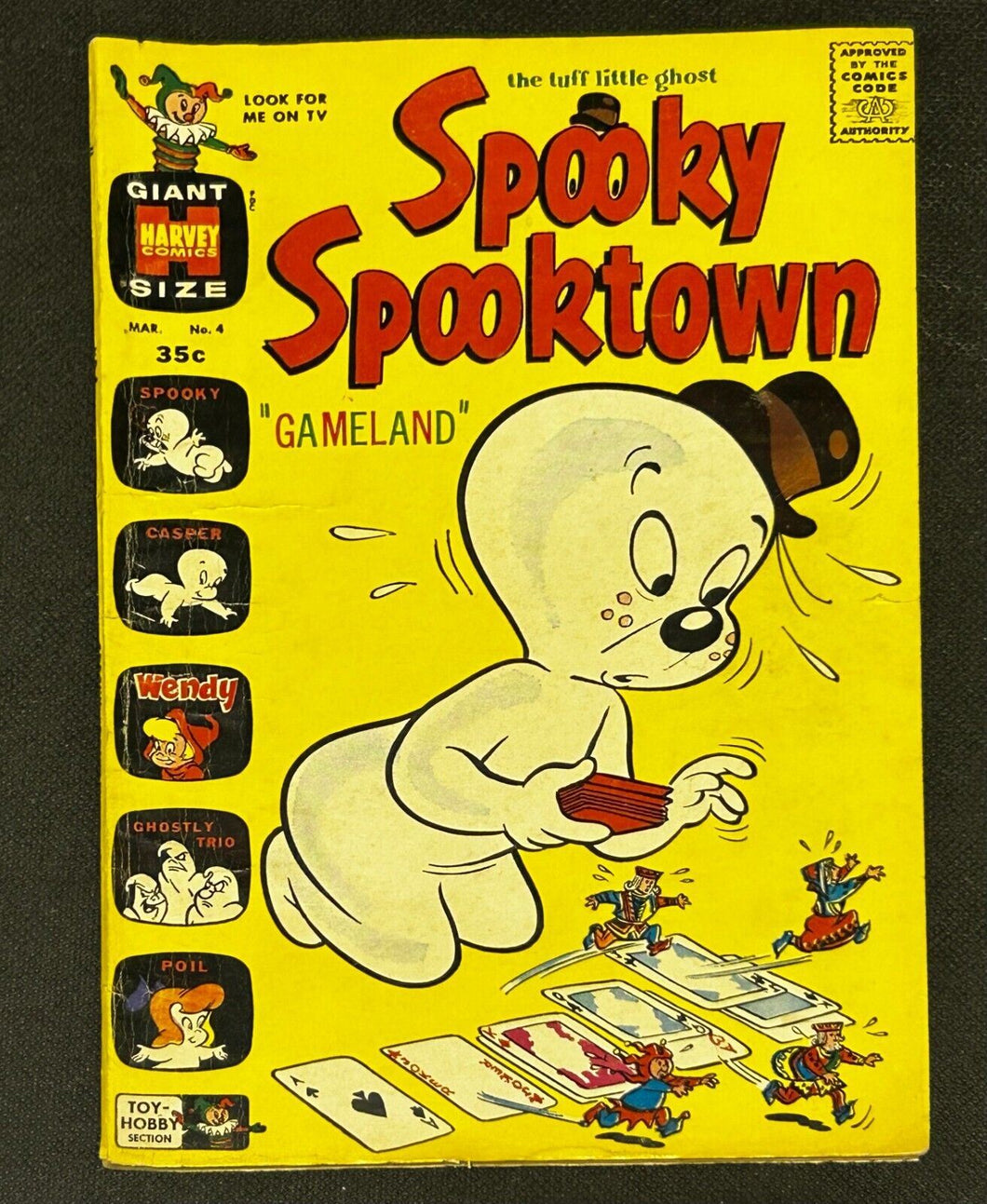 1961 Harvey Comics Spooky Spooktown #4, CAD VAR. NEWSSTAND, F