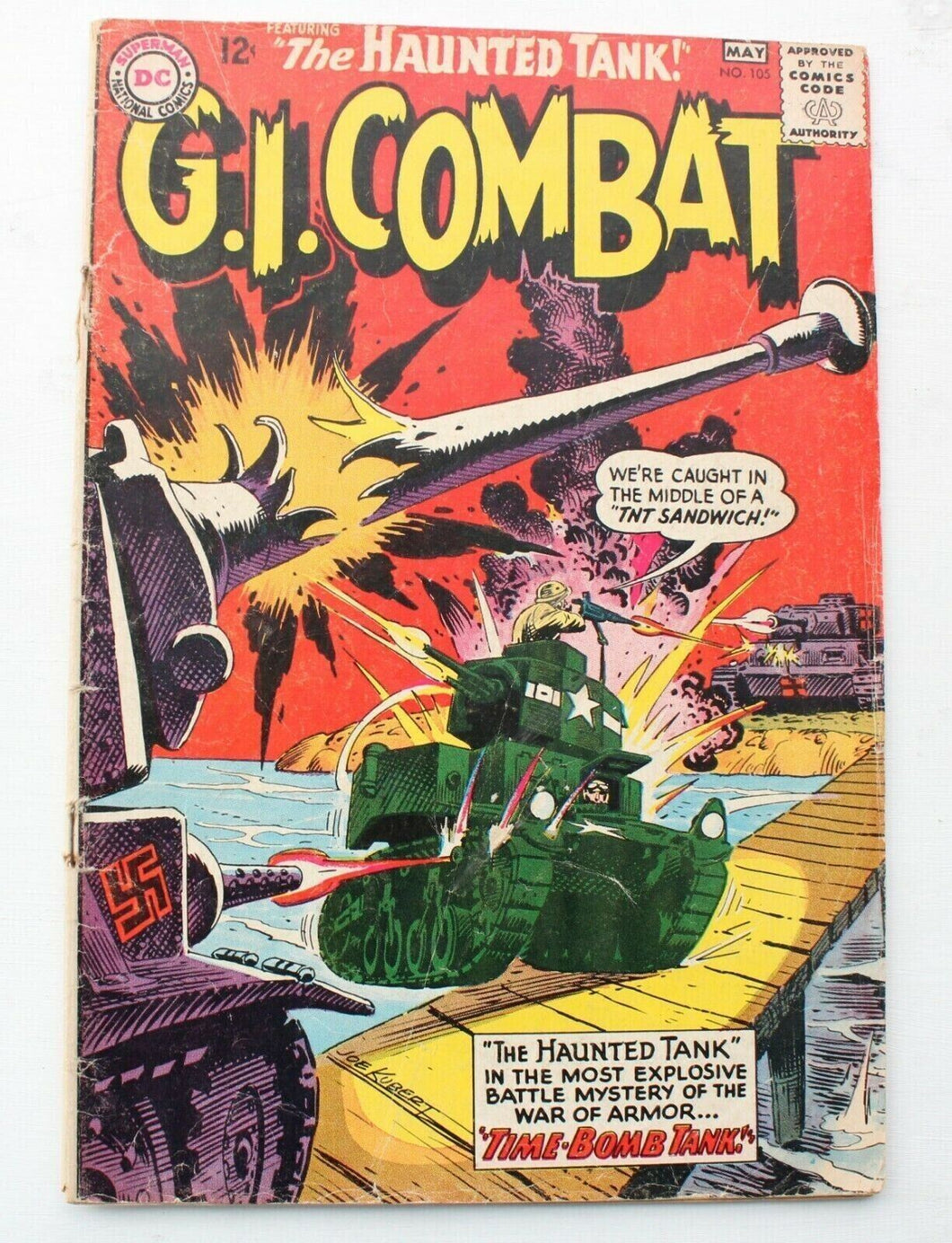G. I. COMBAT #105 (May 1964) DC Comics, GD+ 2.5 Shape