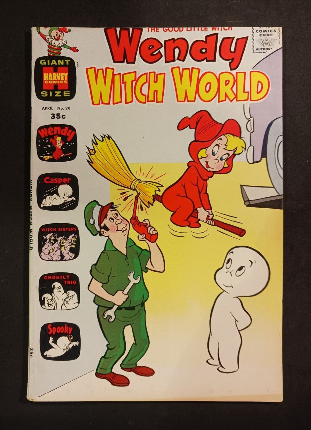 1969 Wendy Witch World #28, Harvey Comics, CPV 35 cent, F 6.0 Rare