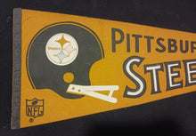 Load image into Gallery viewer, 1960s Pittsburgh Steelers 2 Bar - NFL National Football League 30&quot; Pennant

