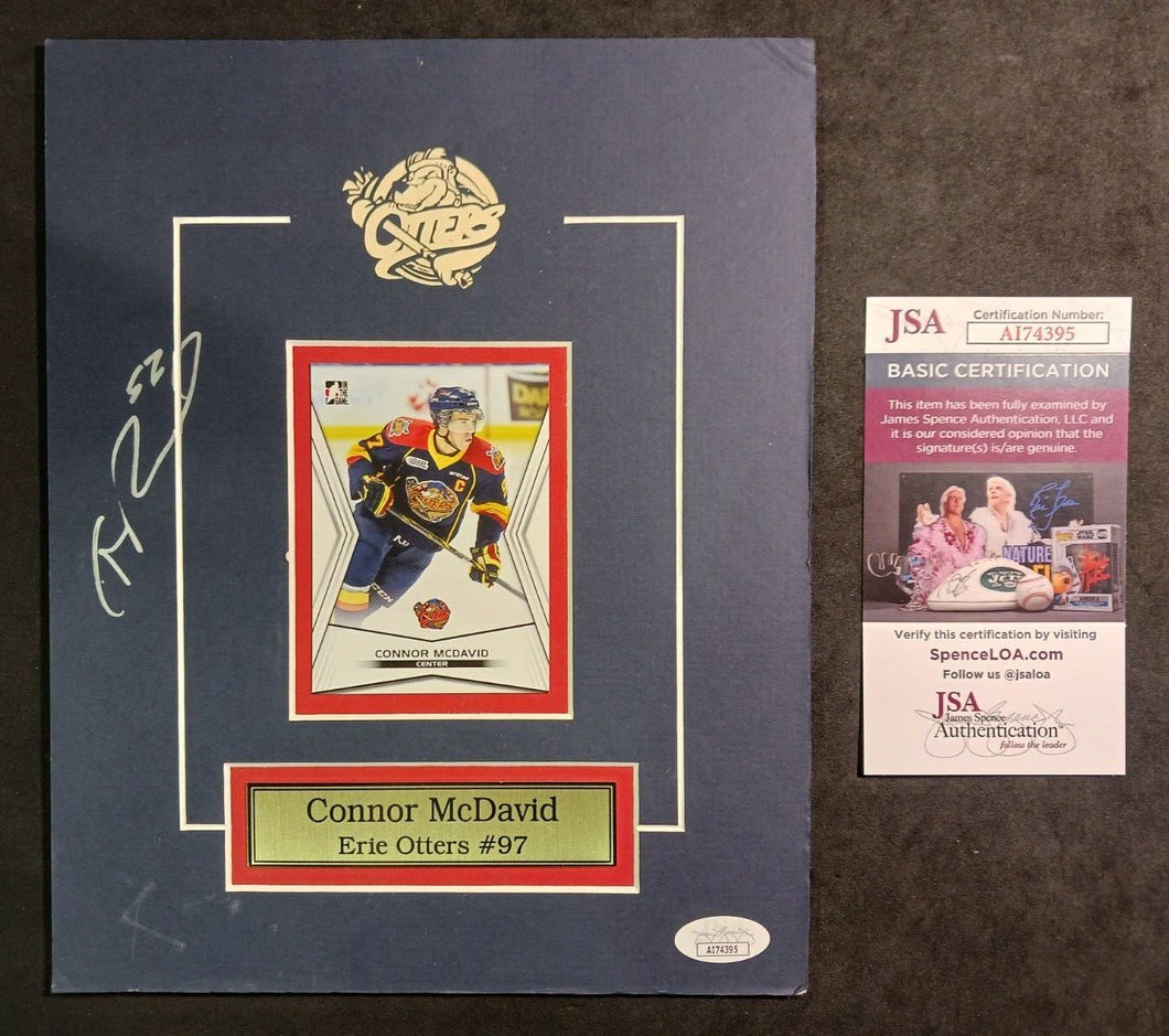 Connor McDavid Signed Erie Otters w/ JSA COA AI7495